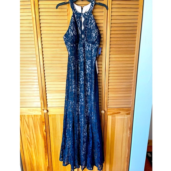 Navy R&M Richards Dress - Picture 2 of 4